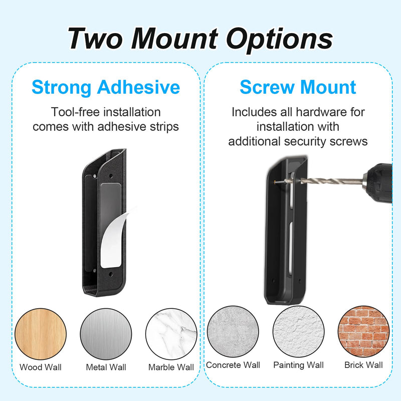 Under Desk Laptop Mount & Wall Mount Holder, Adjustable Storage Shelf Compatible for MacBooks, Surface, Keyboards, Tablets, Anti-Scratch Pads, Screws Included