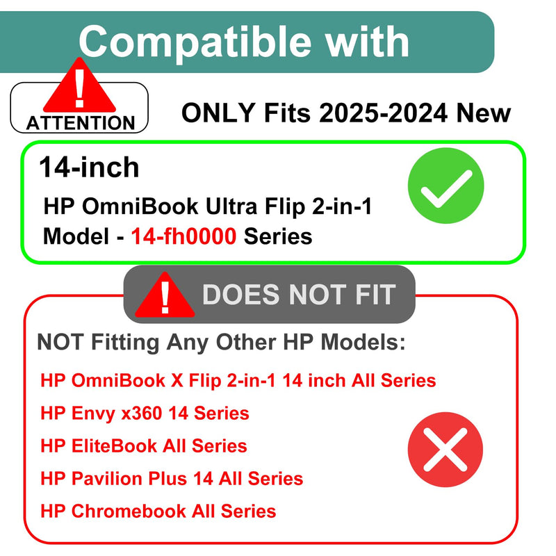 KEANBOLL 2 Pack Blocking Blue Light Screen Protector for New 2025-2024 HP OmniBook Ultra Flip 2-in-1 14" (14-fh0000) Touchscreen Laptop, Anti Blue Light Anti Glare and Anti Fingerprint (Matte) Shield