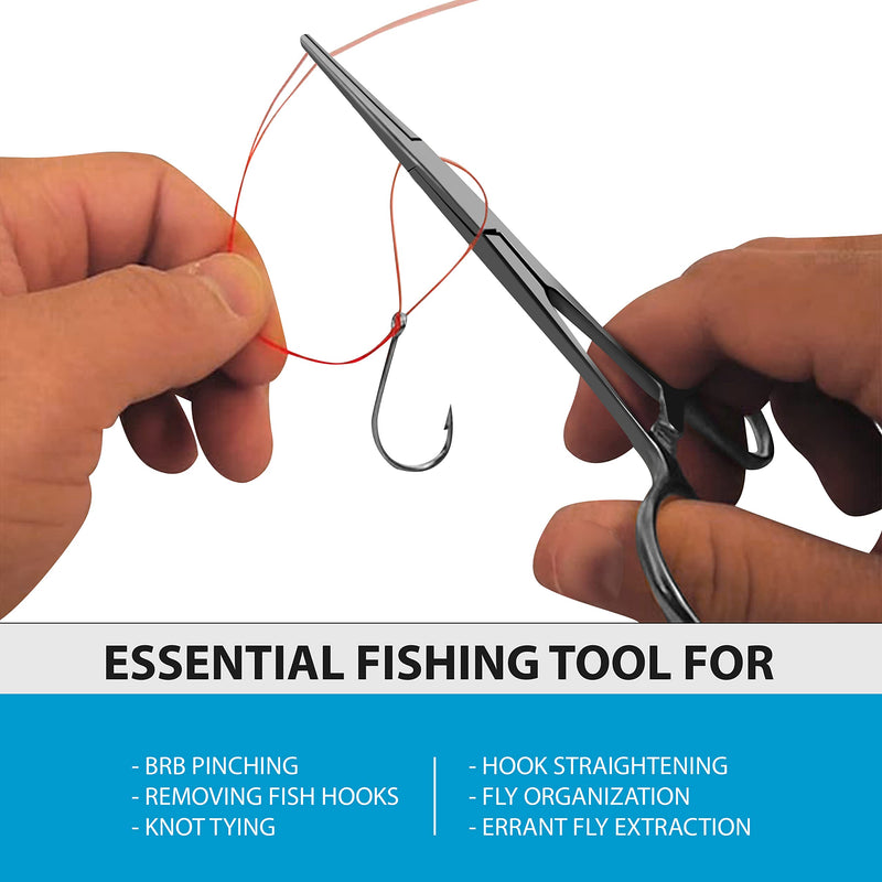 Ultimate Hemostat Set In Zipper case Fishing Tools Items Stainless Steel (Kit-4 (8 pcs 3.50",5",5.50",7.25" (4 Str/4Cud)) Kit-4 (8 pcs 3.50",5",5.50",7.25" (4 Str/4Cud)
