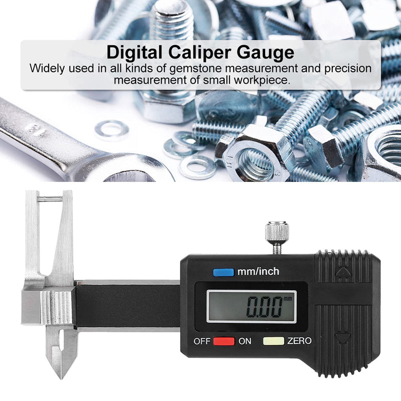 Electronic Digital Caliper, 1.5V Stainless Steel Micro Electronic Digital Display Triple Use Ruler Thickness Measuring Caliper 0~25mm Measuring Range, 0.03mm Accuracy