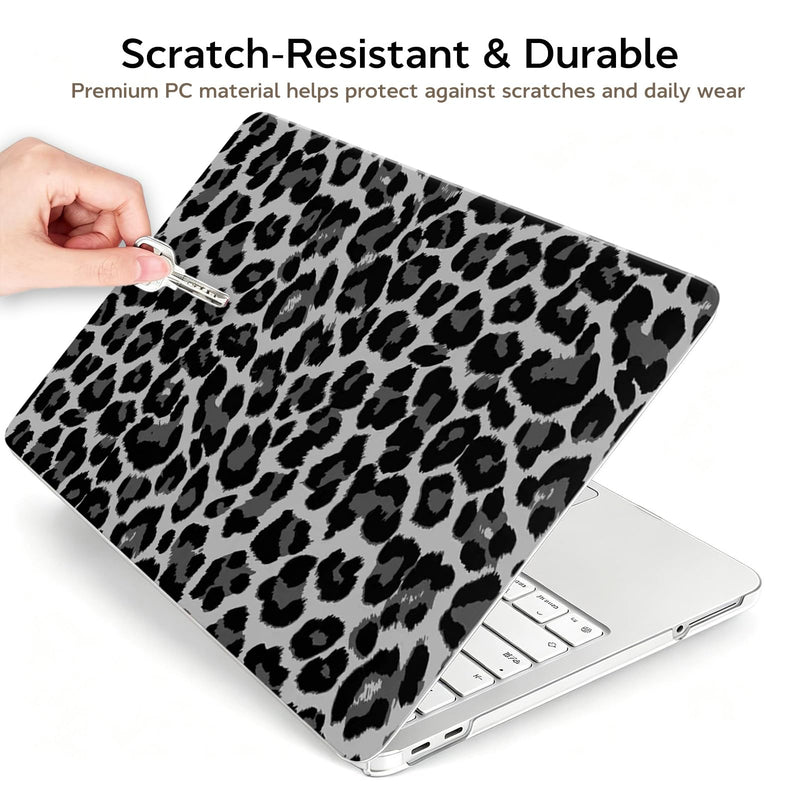 for MacBook Neo Case 13 inch 2026 Model A3404, Black Leopard | Protective Pattern Hard Shell for Mac Neo Case 13 inch, Keyboard Covers & Screen Protector, Scratch Resistant, Precision Fit Neo 13 inch
