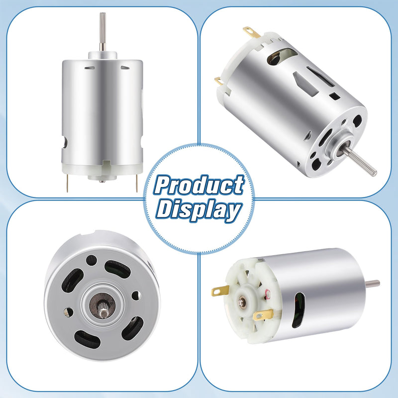 Saillong 1 Pcs 12V DC Fan Motor Compatible with Ventline BVD0218-00, RV Vent Motor Compatible with Ventline Ventadome Lids and Accessories, Round Shaft for RV Bathroom Roof Exhaust Fan Accessories