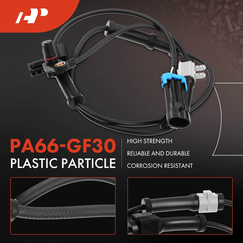 A-Premium ABS Wheel Speed Sensor Compatible with Hummer Models - H3 2006 2007 2008, Sport Utility - Front Driver and Passenger Side, (2-PC Set) Pack of 2