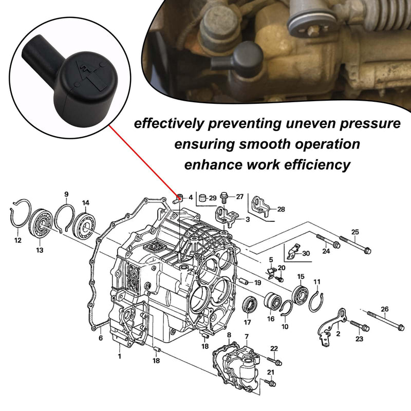 21396-P20-000 Transmission Breather Cap,Fit for Honda Acura Vehicles (1993-2021) Accord Civic CR-V Element Odyssey MDX RDX TL RLX ILX - Replace 21396P20000