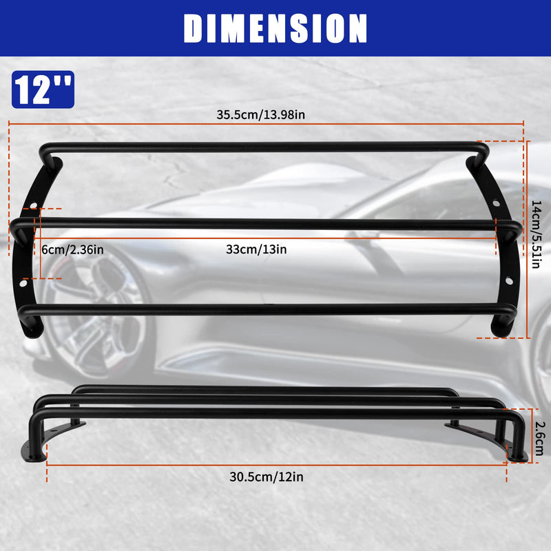 12 Inches Metal Car Bar Grille Audio Speaker Subwoofer Grill Grille Cover- Pack of 2 12 inches