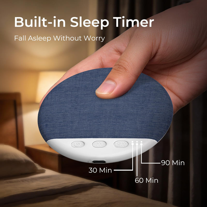 2026 Pillow Speaker,Bluetooth Pillow Speakers for Sleeping | Ultra-Thin Under Pillow Speakers with White Noise,Flat Under Pillow Speaker for Side Sleeper,Wireless Sleep Aid for Adult Blue
