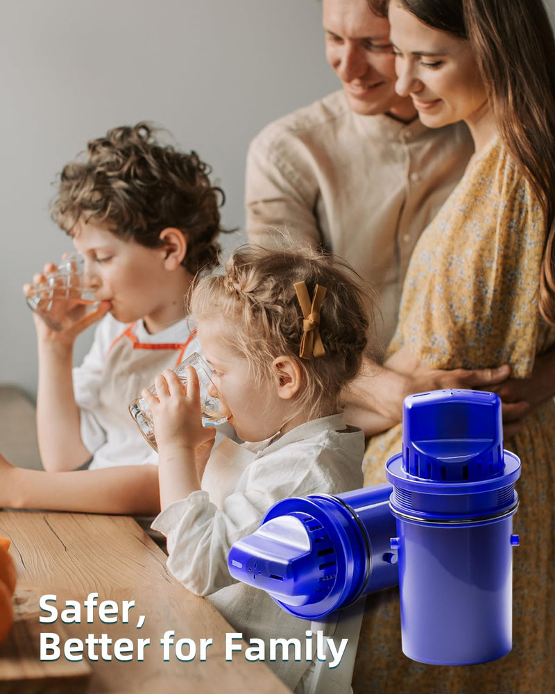 CRF950Z Water Filter Replacement for All PUR Plus Pitcher and Dispenser | Fit for PPF951K, PPF900Z, PPT700W, CR-1100C, Effectively Reducing Lead, Chromium, 4 Pack, By DESENRUIS