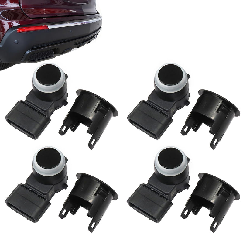 XQSMWF 39680TZ5A01 4Pcs Bumper Parking Sensor and Retainer Fit for Acura MDX RLX 2014-2016 TLX 2015-2016 3.5L, Replace 39681TZ5A0 39680-TZ5-A01 Parking Aid Sensor Black