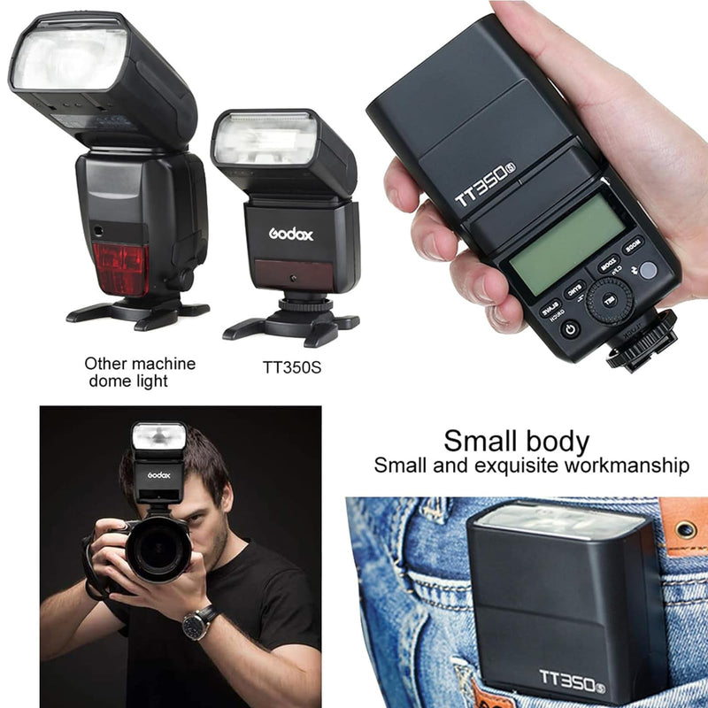 Godox TT350S for Sony Camera, GN36 TTL 2.4G Wireless Compact Sony Speedlite 1/8000s HSS, Mini Thinklite for Photography