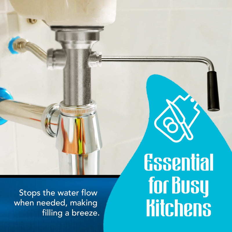Rotary Twist Drain Handle for Commercial Sink, Controls Drain Stopper, Replaces Old Handles