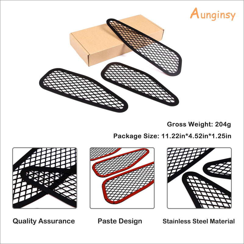 Car Front Hood Air Vent Cover Fit Toyot@ FJ Cruiser 2007-2021 Car Front Engine Vent Protection Mesh Cover Exhaust Port Air Vent Cover Engine Air Outlet Protection Net Cover Trim Exterior Accessories Hood Air Vent Cover-Black