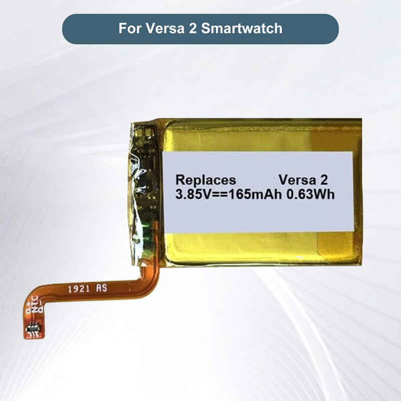 Replacement LSSP281928 160mAh/0.62Wh/3.85V Battery for Fitbit FB507 Versa 2 Smartwatch, with Repair Tool Kit