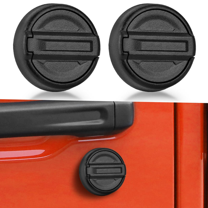 Strong Magnet Keyhole Covers Compatible with 2018-2025 Jeep Wrangler JL and Gladiator JT Front Door, Door Lock Covers for Keyhole Protection (Classic) Classic