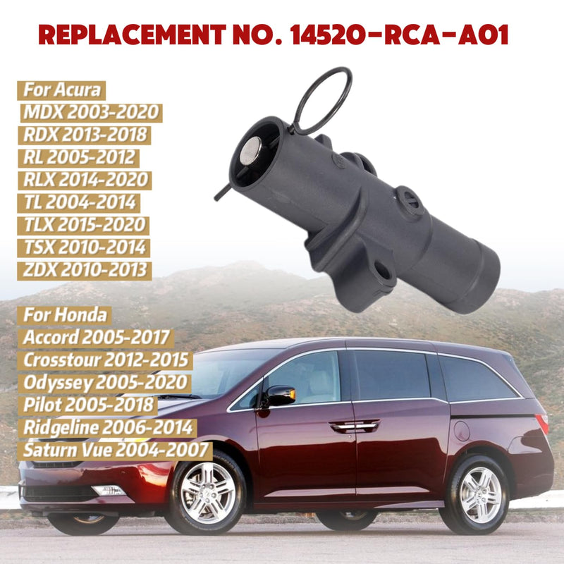 Timing Belt Tensioner Replacement Fit for Honda Acura Accord Odyssey V6, Hydraulic Tensioner BTH-001 14520-RCA-A01 14400-RCA-A01 14550-RCA-A01 14510-RCA-A01 420-127 T43129 12581902 0241476 KR114007