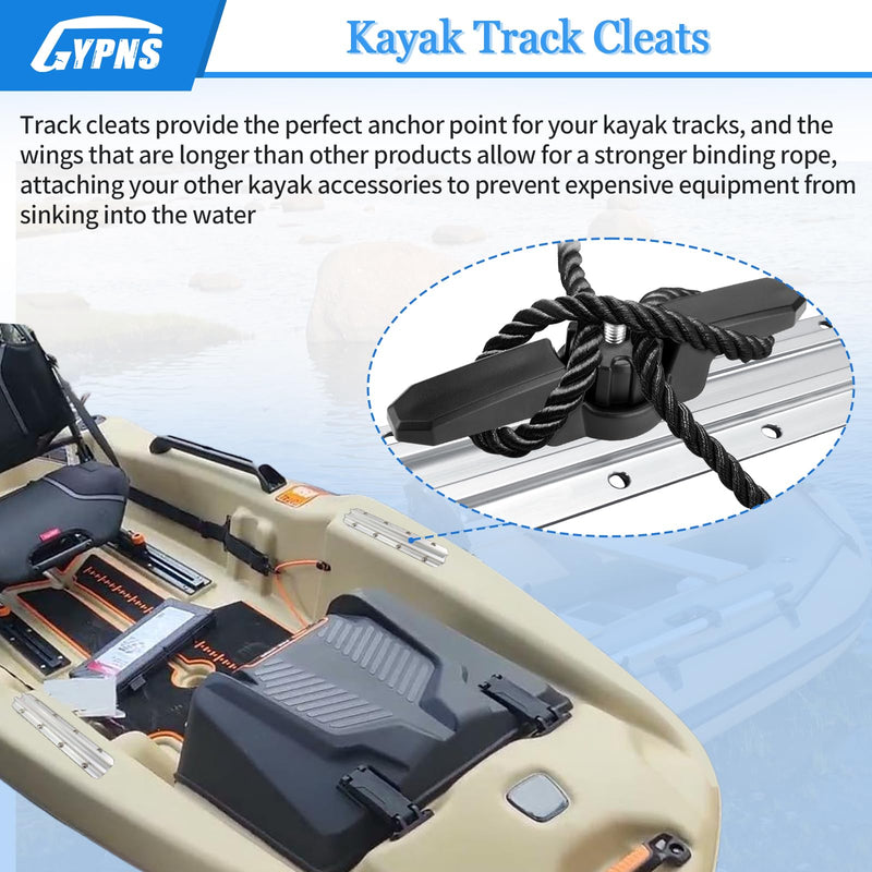 Kayak Track Mount Anchor Cleat, for XL Track Mount Line Cleat Kayak Accessories （2 Pack）