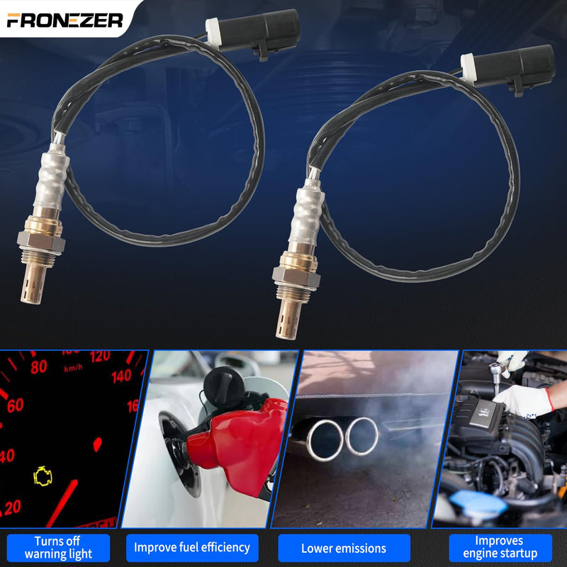 2PCS Oxygen Sensor Upstream Downstream O2 Sensor Compatible with Ford F150 F250 Ranger Expedition Explorer Escape, Mazda Tribute, Lincoln & More Replace# 15716,15717,15718, 15719,ZZC318861 2