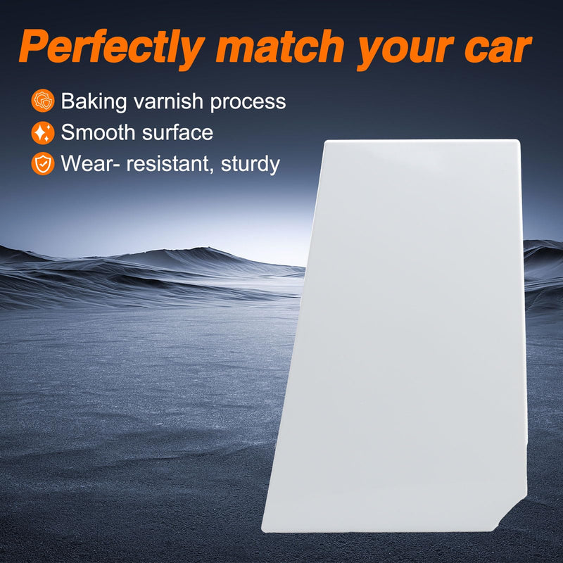 White Fuel Fill Door, Fuel Tank Filler Cover with Fuel Door Pin Compatible with Ram ProMaster 1500 2500 3500 2014 2015 2016 2017 2018 2019 2020 2021 Replace#: 5XP08GW7AC 68210899AC Fuel Tank Filler Cover +Fuel Door Pin