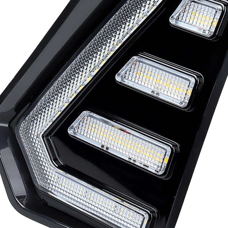 Astra Depot 2pcs Driver & Passenger Side 2024 2025 Tacoma LED Light Turn Signal DRL Daytime Running Light Sequential Flash Signal Lamp w/LED Molding Compatible with 2024-25 Toyota Tacoma