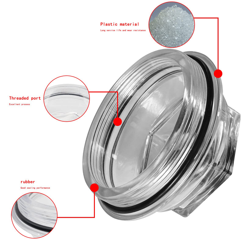 Oil Bath Dust Caps, K71-704-00,Compatible with Dexter 9k-10K 8-415 430 General Duty Axles Built After July 2009, for Dexter 9K 10K 3.5" Threads Trailer Axle Plastic Cover 21-88 Oil Caps,2PCS