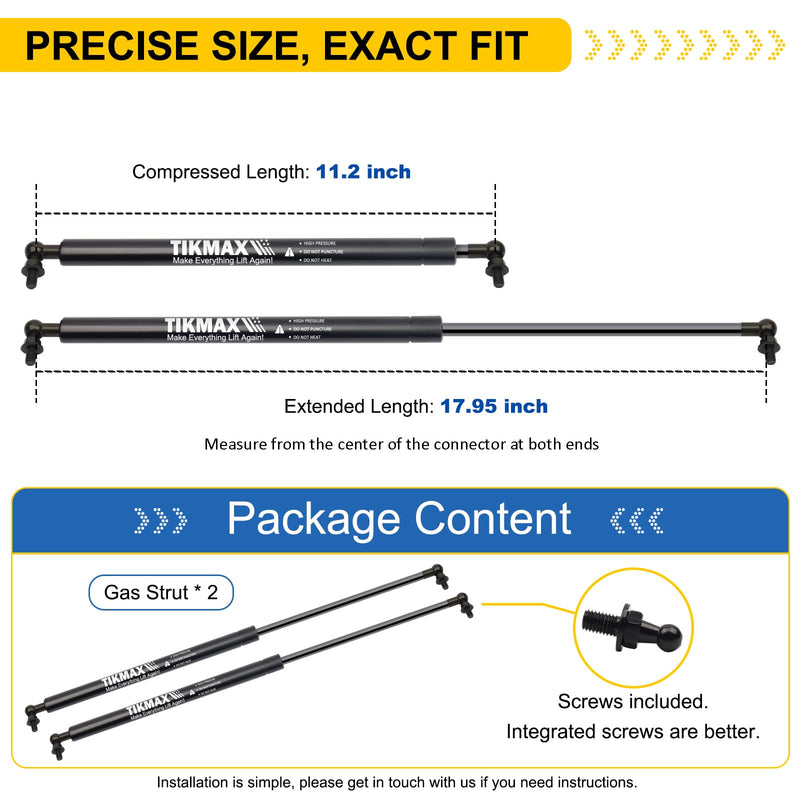 Front Hood Struts for Lexus GX470 / Toyota 4Runner 2003-2009, Replaces 6228 SG329055 5344039245 Shocks Lift Supports Gas Springs, 2 Pcs