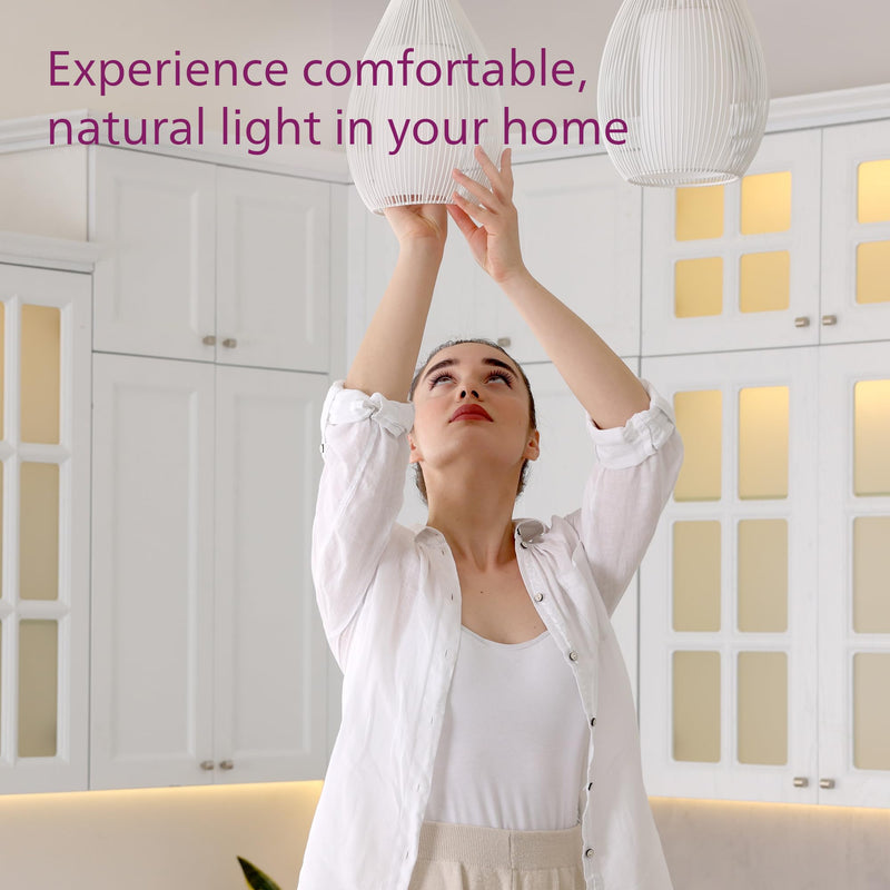Philips LED 75W A19 8-Pack Ultra Definition Soft White (2700K) 1100 Lumen (9W = 75W) Dimmable Frosted Flicker-Free Light Bulbs Soft White (2700k) 4 Pack