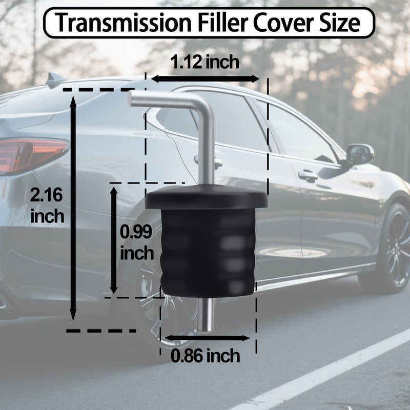 25615-5T0-004 Transmission Filler Cap, 25615-RCL-003 Car Transmission Rubber Plug Cap for (ATF) (A) (CVT), Compatible with Honda Accord CRV Civic HR-V, Replacement for Acura MDX RLX TSX,1 Pcs 1Pcs