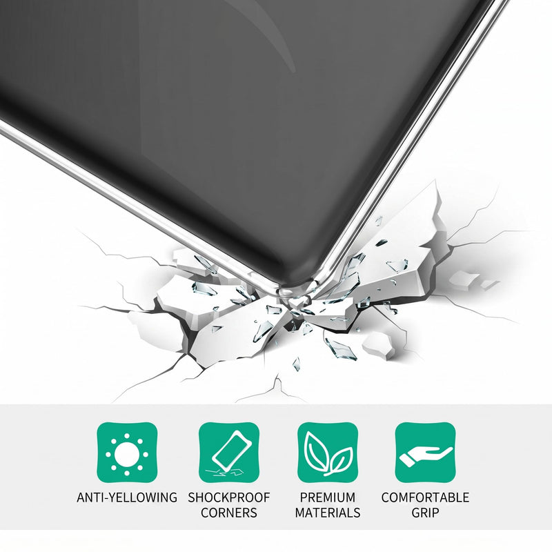Clear Case for Kindle Paperwhite 1/2/3/4/5/6 - Anti-Yellowing, 4-Corner Airbag, Sturdy, Compatible with 6-6.8-7" eReaders (Kindle PW 4 6.0inch) Kindle PW 4 6.0inch