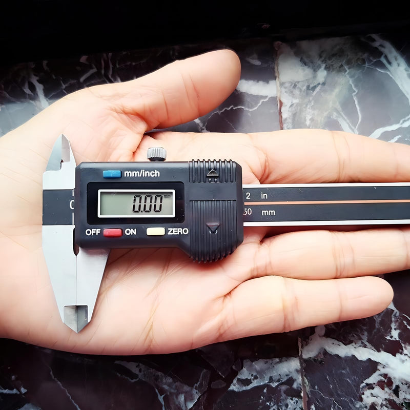 Electronic Digital Vernier Caliper, 50mm / 2in High Precision Portable Caliper Measuring Tool (Delivered Without Battery)