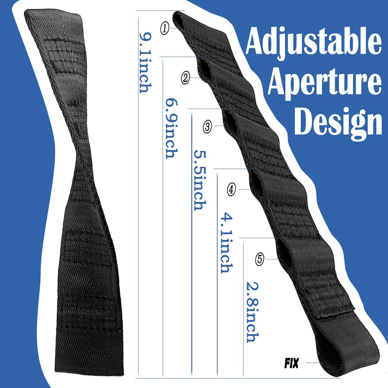 Door Straps for Jeep Wrangler TJ YJ JK JKU JL JLU 1987-2025,Adjustable Door Limiting Check Straps for Jeep Wrangler,Black(Pack of 2),Load 1000 Lb