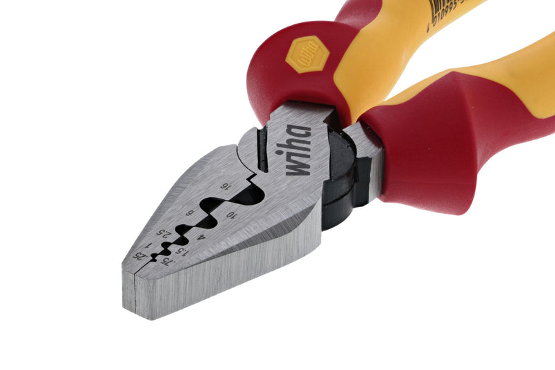 Wiha 32945 7-Inch Insulated Industrial Crimping Pliers