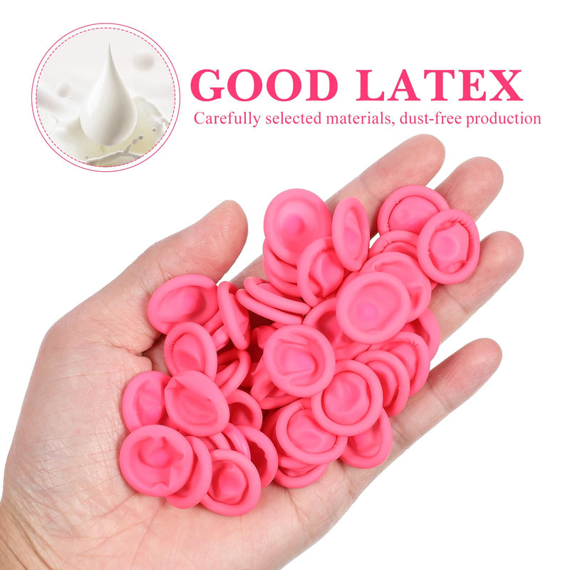 EXCEART 600Pcs Anti Static Rubber Fingertip Cover Protector (Pink) (Pack of 2) 6x2cm (Pack of 2)