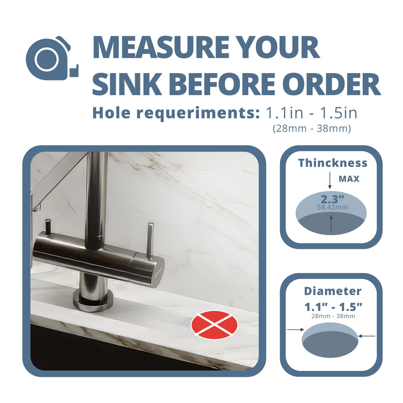 SBEN Built-in Kitchen Sink Soap Dispenser – Stainless Steel Brushed Nickel Pump, 17 oz Bottle and Extension Tube Kit 47", Upgraded Metal Check Valve, Countertop Hand Soap & Lotion Dispenser