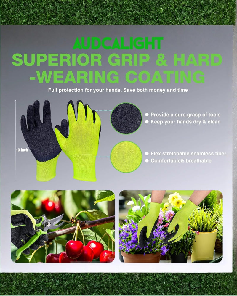 4-Pack Bypass Pruning Shears, Titanium Steel Blade,With Gardening Gloves,Shears Stainless, Ergonomic Hand Pruning Shears for Trees, Plants (Shears Gardening Tool Kit)