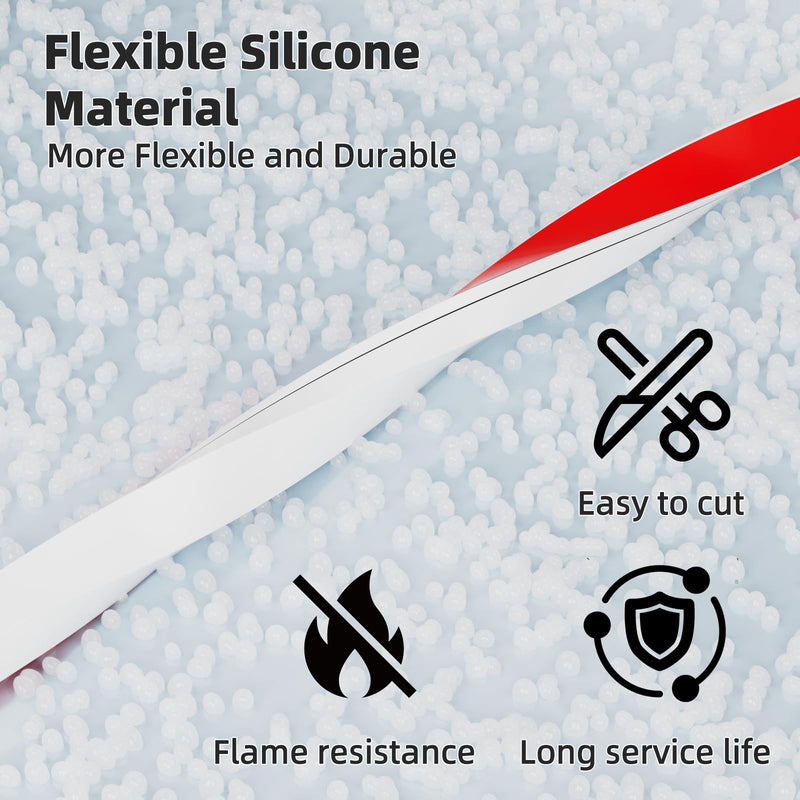 39" Flexible Cord Hider for 1 Cable,Side-Open Cord Covers for Wire on Wall | Self-Adhesive TV Cable Cover,Small Wire Concealer Hide Wires Along Wall,Cable Raceway for Home Office,White White 39 Inch