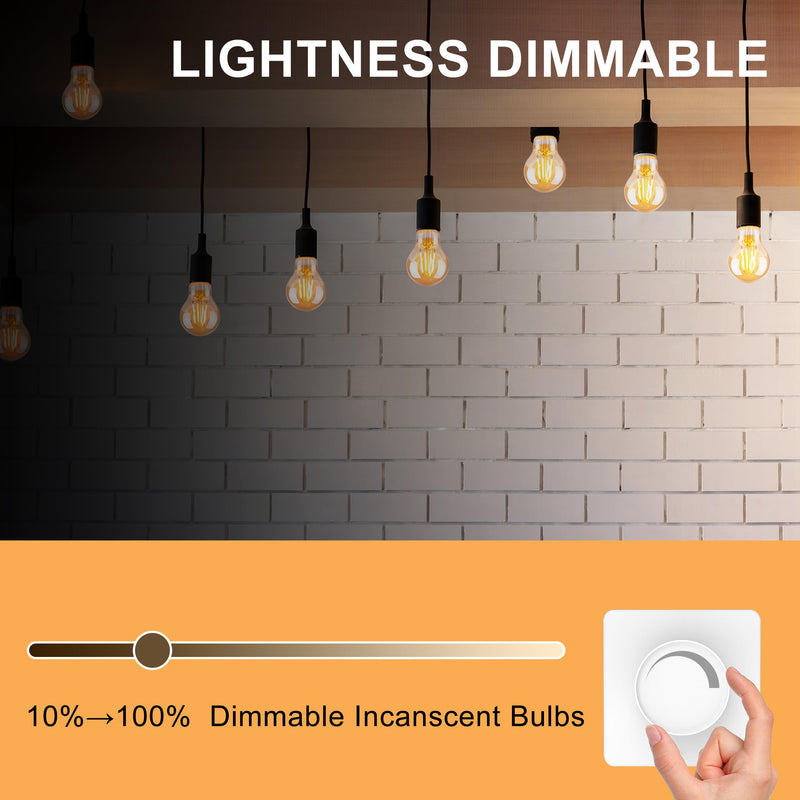 Warm Incandescent Light Bulbs 60 Watt,A19/A60 Vintage Style Edison Bulbs E26,Soft Yellow Light Bulbs,Amber Bulbs,Retro Light Bulb Old Fashioned,Halogen Dimmable Edison Bulb Squirrel Cage 12 Pack Amber Glass-2100k 12 Count (Pack of 1)