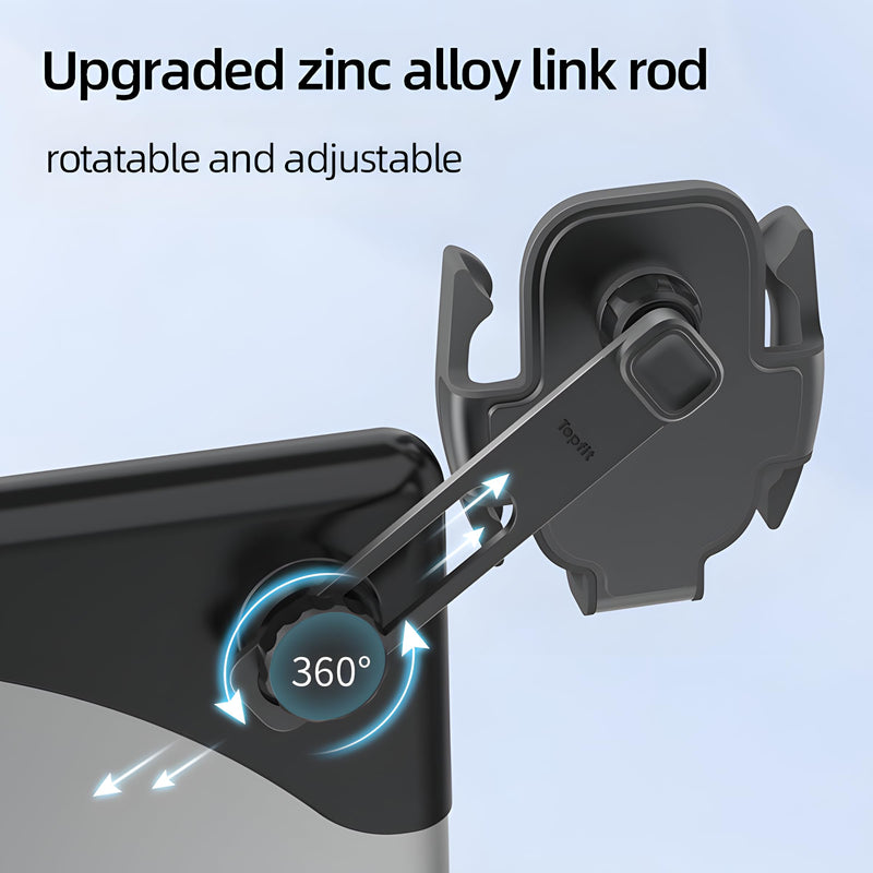 15.4inch Premium Tesla Phone Mount & Holder for Model Y Juniper (2025-2026) & Model 3 Highland (2024+),Snap-On Screen Clip with Scratch-Free Felt Base, Solid Alloy Arm Model Y(Juniper 2025+)