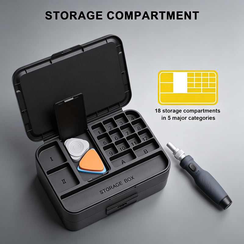 Succulent 132-in-1 Mini Precision Screwdriver Set, Color-Coded Manual Magnetic Tool Set, 132 Repair Accessories for iPhone, Mac, iPad, Tablets, Consoles, Glasses, DIY Electronics Repair,