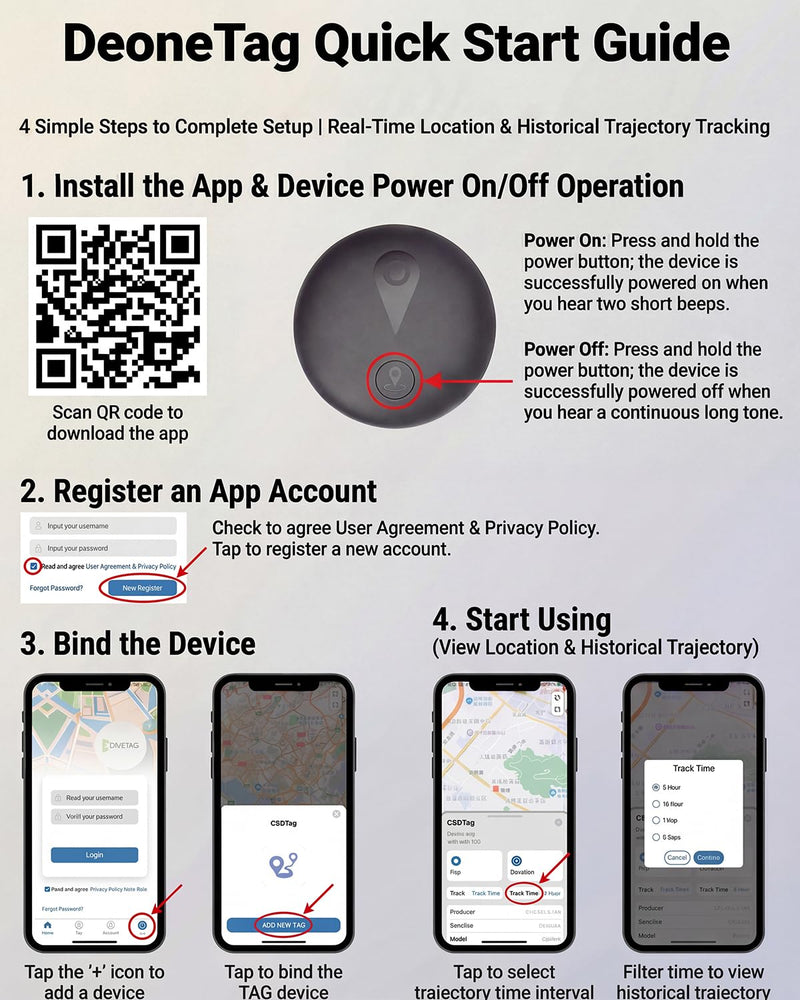 GPS Tracker for Kids, Smart Kids Tracker with Real-Time Location, for Android and iPhone No Monthly Fee & No SIM Card- Wearable Wristband & Keychain Design, IP68 Waterproof,Indoor & Outdoor Safety Use Black