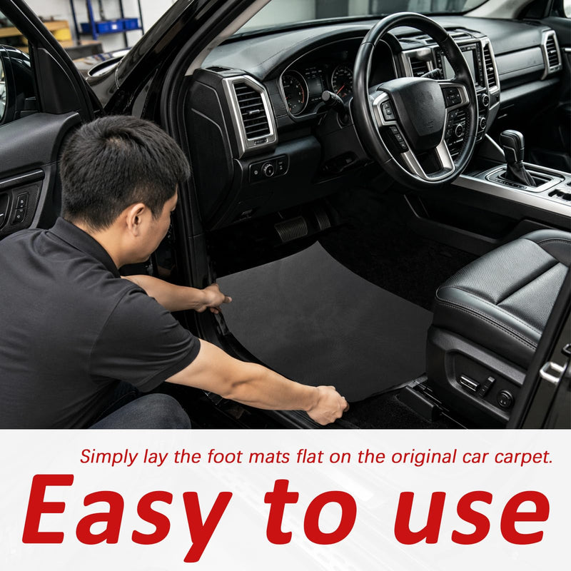 20PCS 19.7"x15.7" Nonwoven Fabric Disposable Car Floor Mats Cover | Absorbent Disposable Car Mats for Avoiding Water & Grime,Universal Disposable Floor Mats for Cars Detailing