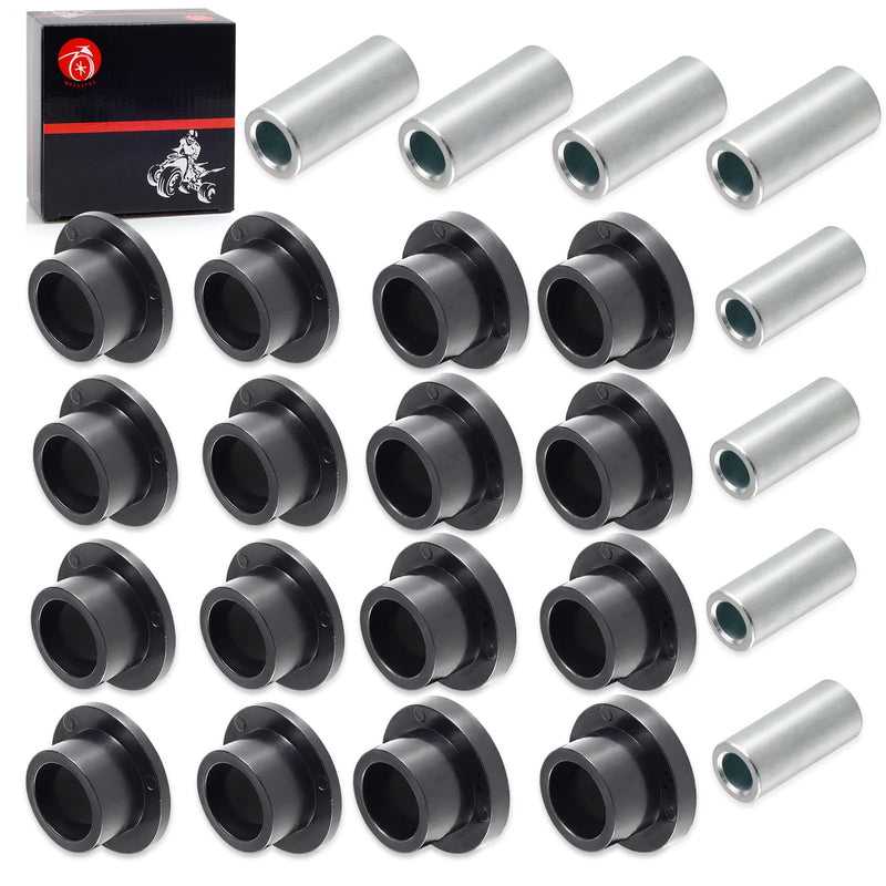 Front & Rear Shock Absorber Bushings Sleeve Kit 16Pcs For Polaris Ranger 500 570 700 800 900 1000 Diesel PRO XD