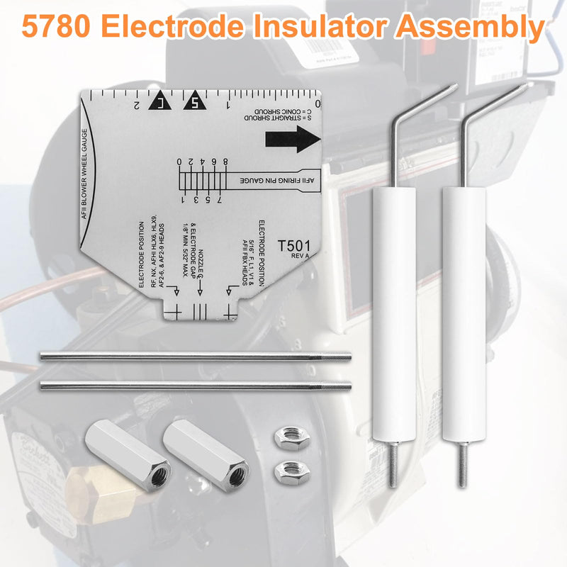 5780 Electrode Insulator Assembly for Beckett, for AF, AFG and SR Burners