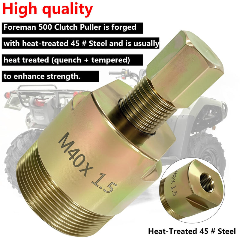 Primary Clutch Puller Compatible with Honda Foreman Rubicon 500 TRX500 TRX500FA 4x4 2001-2019, 40mm Clutch Puller Removal Tool