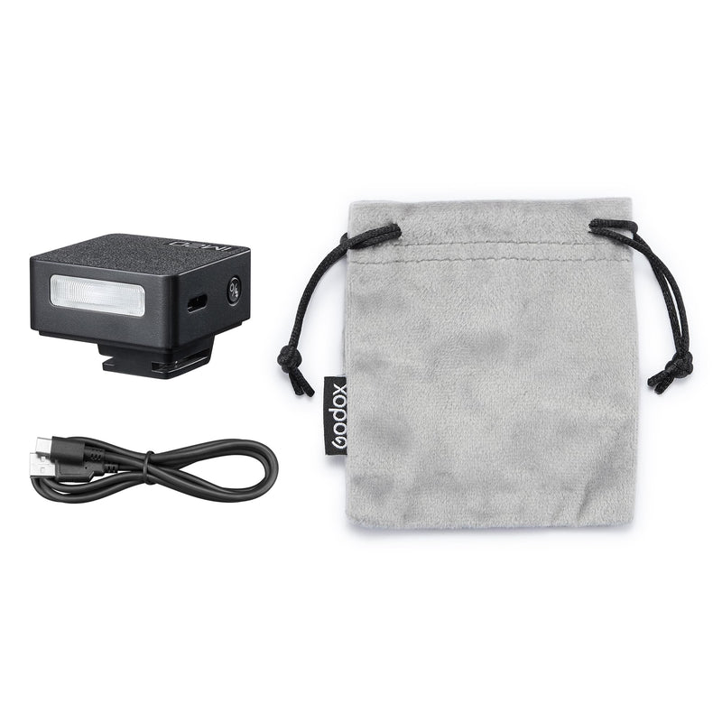 GODOX iM20 Mini Camera Flash, 440 Full-Power Flashes Mini iFlash Speedlite with Five-Level Adjustment, 3s Recycle Time,470mAh Li-ion Battery Black