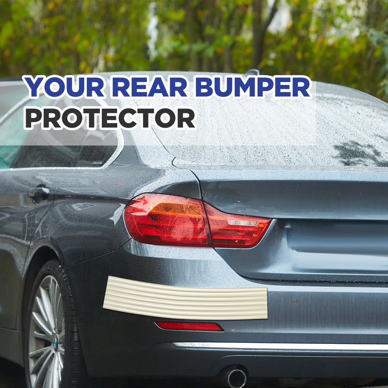  [AUSTRALIA] - Garage Wall Protector 3.15in x 10ft Self-Adhesive Rubber Bumper Protectors for Car SUV Doors Anti-Scratch Wall Guard Waterproof Garage Wall Protector Strip for Garage Walls Car Doors,White