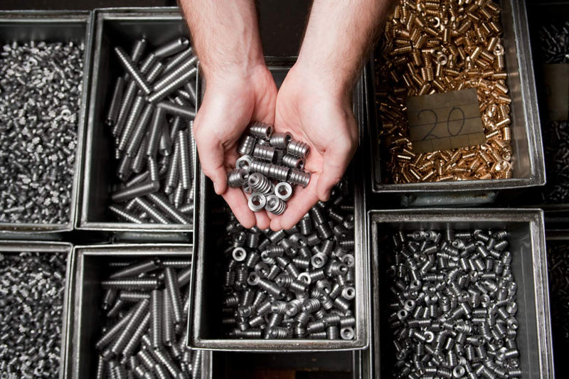 RAMPA® Made in Germany Threaded Steel Insert, (50 pcs.) with hex Drive 10-24 Internal Thread (d), 10mm Diameter (D) X 12mm Length (L) Works Best in All Wood Materials and substrates.