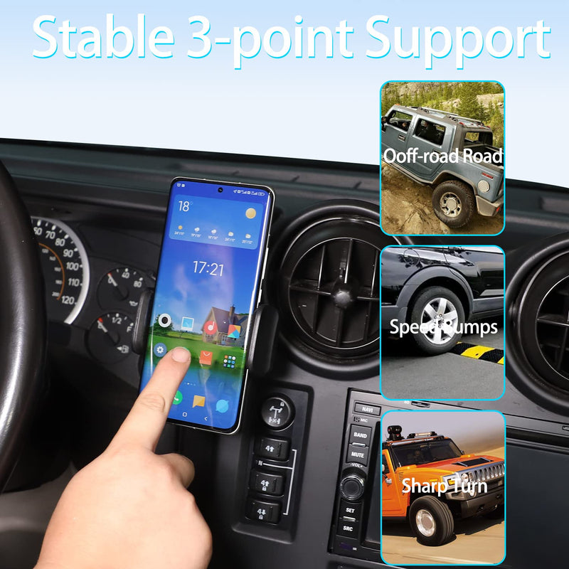 Lcojicep Car Phone Holder Compatible with Hummer H2 2003-2007 Car Phone Mount Accessories, for All Mobile Phones (Style A)