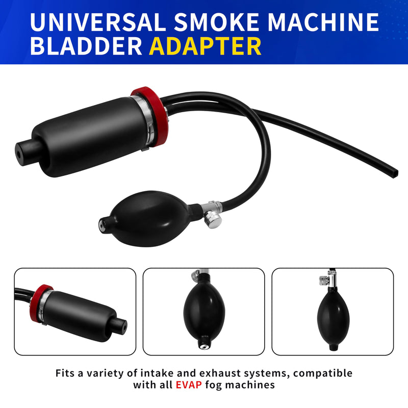 Universal Easy Intake Adapter, Automotive Smoke Machine Inflatable Bladder, for 12V Vehicle Pipes Fuel Leakage Detector Diagnostic Tester, Vehicle Fuel Leakage Detector Diagnostic