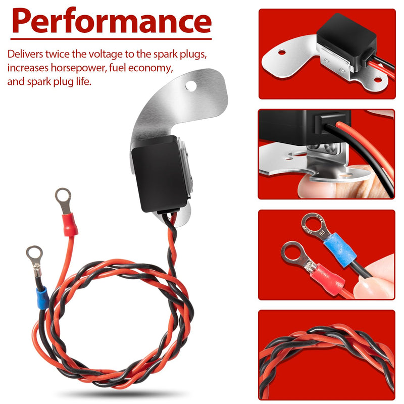 1181 Ignitor Kit 1181 Electronic Ignition Conversion Kit With Hardware for Delco 8 Cylinder Engines 1957-1974, Replacement For Pertronix