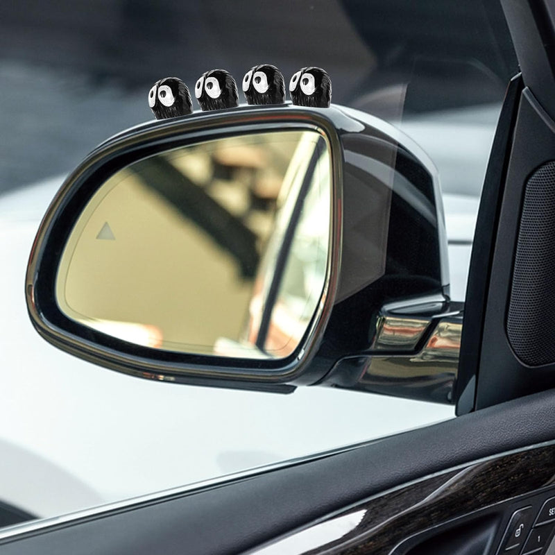 Soot Sprite Car Rearview Mirror - 25 Pcs Cartoon Soot Sprites Accessories for Car Interior Decoration Dashboard Car Ornament Funny Gifts