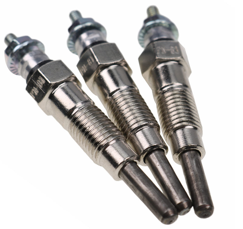 JEENDA 3PCS Glow Plugs M87919 AT110814 for John Deere 330 332 375 430 455 655 755 855 F915 F925 F935 X495 X595 1435 2030 2500 2210 4010 4110 670 770 Yanmar 3TN66C 3TN66UJ 3TNA72UJ 3TNA72UJ3 3TNE74